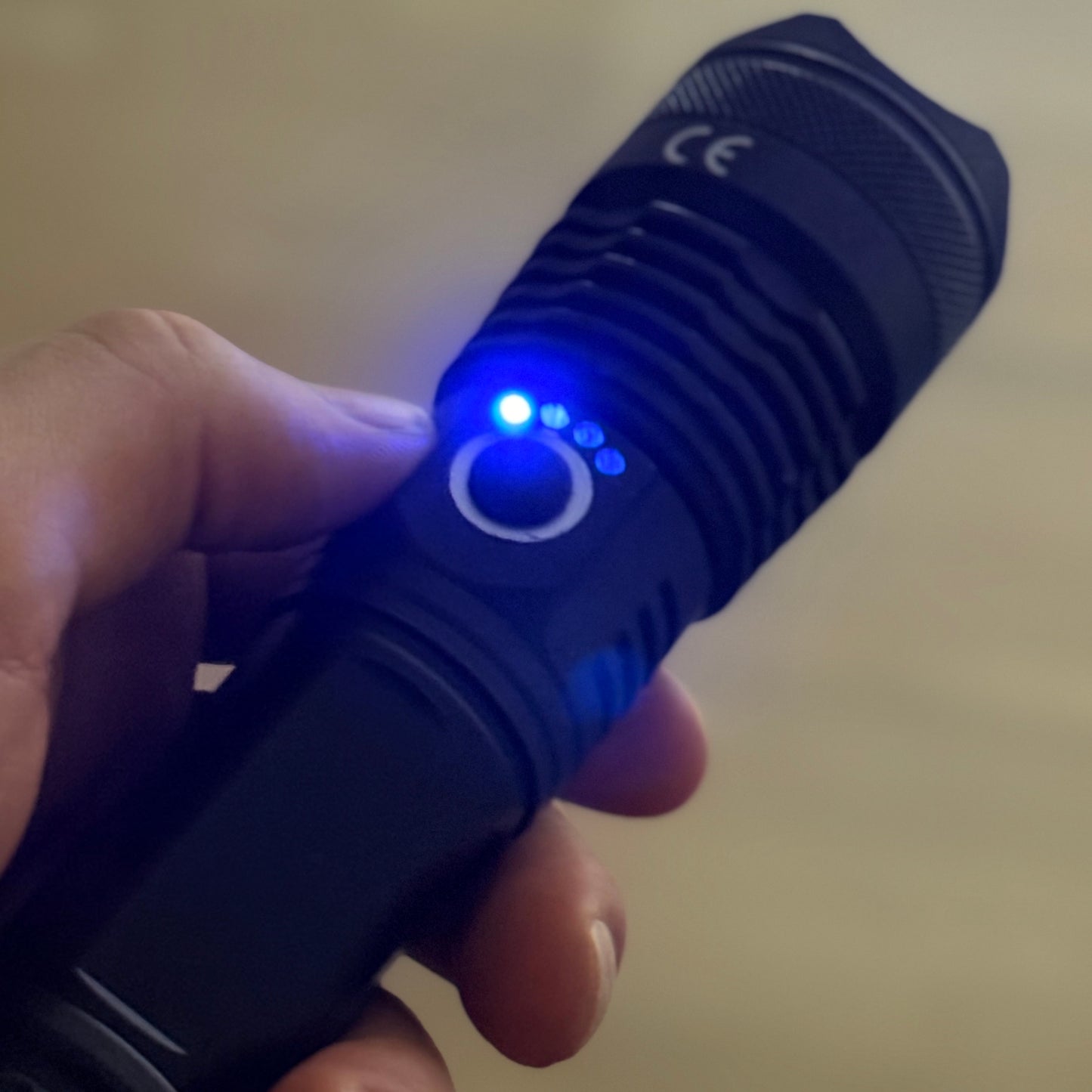 High performance flashlight with objective focus| Rechargeable| Micro - USB included